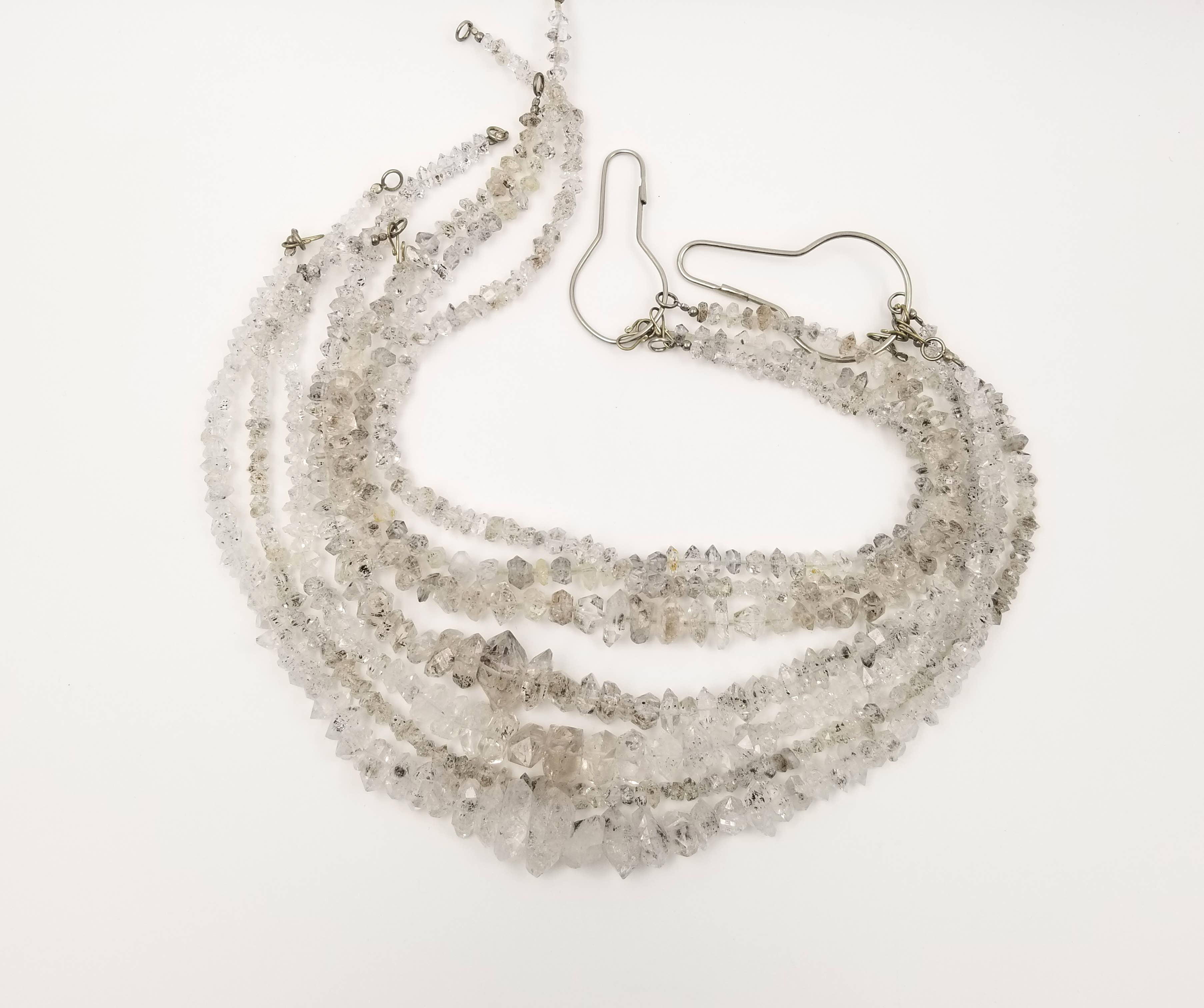 Beads Creation - Wholesale Beads - Herkimer Diamond Double Terminated Quartz Beads PRP4834