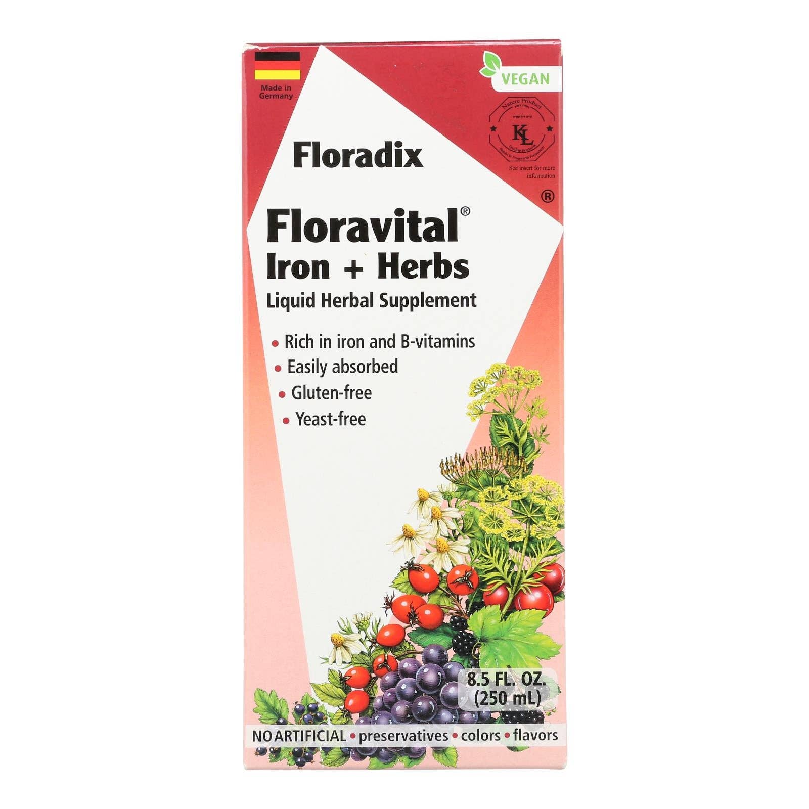 Everyday Supply Co - Wholesale Oral Supplement/Vitamin - Floradix - Floravital Iron And Herbs - 1 Each 1-8.5 Fz0