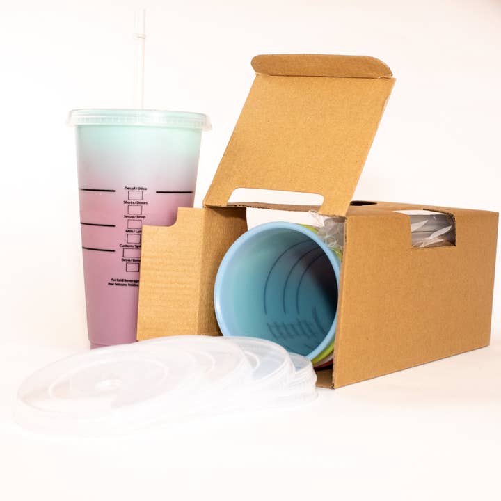 Aztec Sky - Wholesale Drinking Glass/Cup - Color Changing Cups (Pastel Original)3