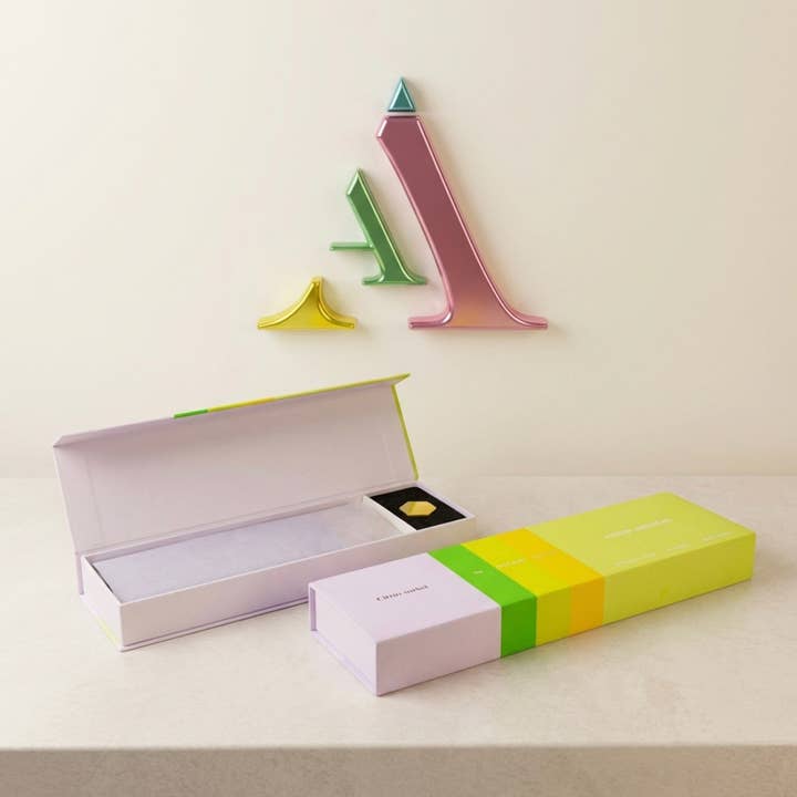 Citrus Sorbet - Wierook + brander geschenkset voor wholesale door Amod aromas