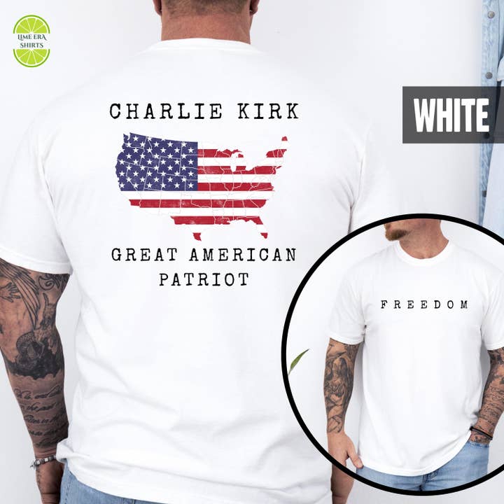 TheKingShirt - Wholesale Graphic Sweatshirt - Women's - Charlie Kirk Freedom Patriot Apparel Collection2