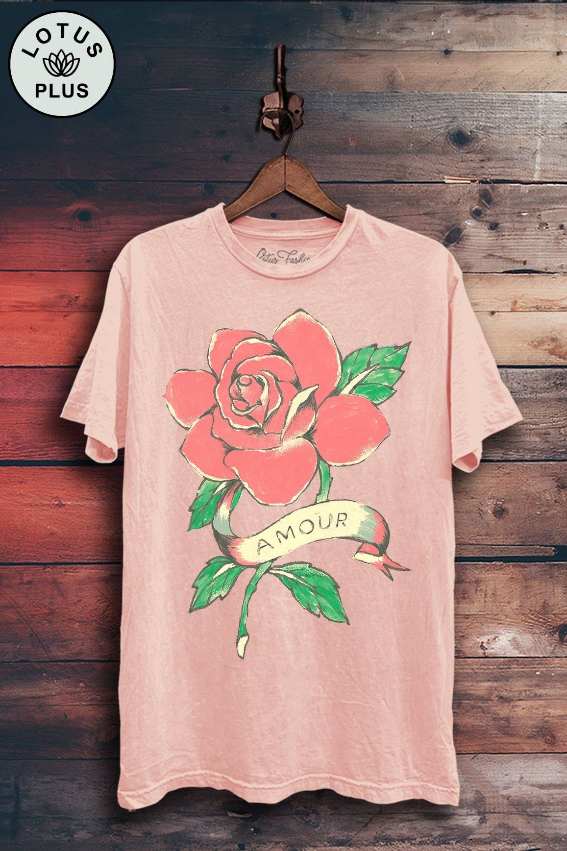 Lotus Fashion Collection - Wholesale Screen Printed T-Shirt - Women's - Amour Rose Graphic Top0