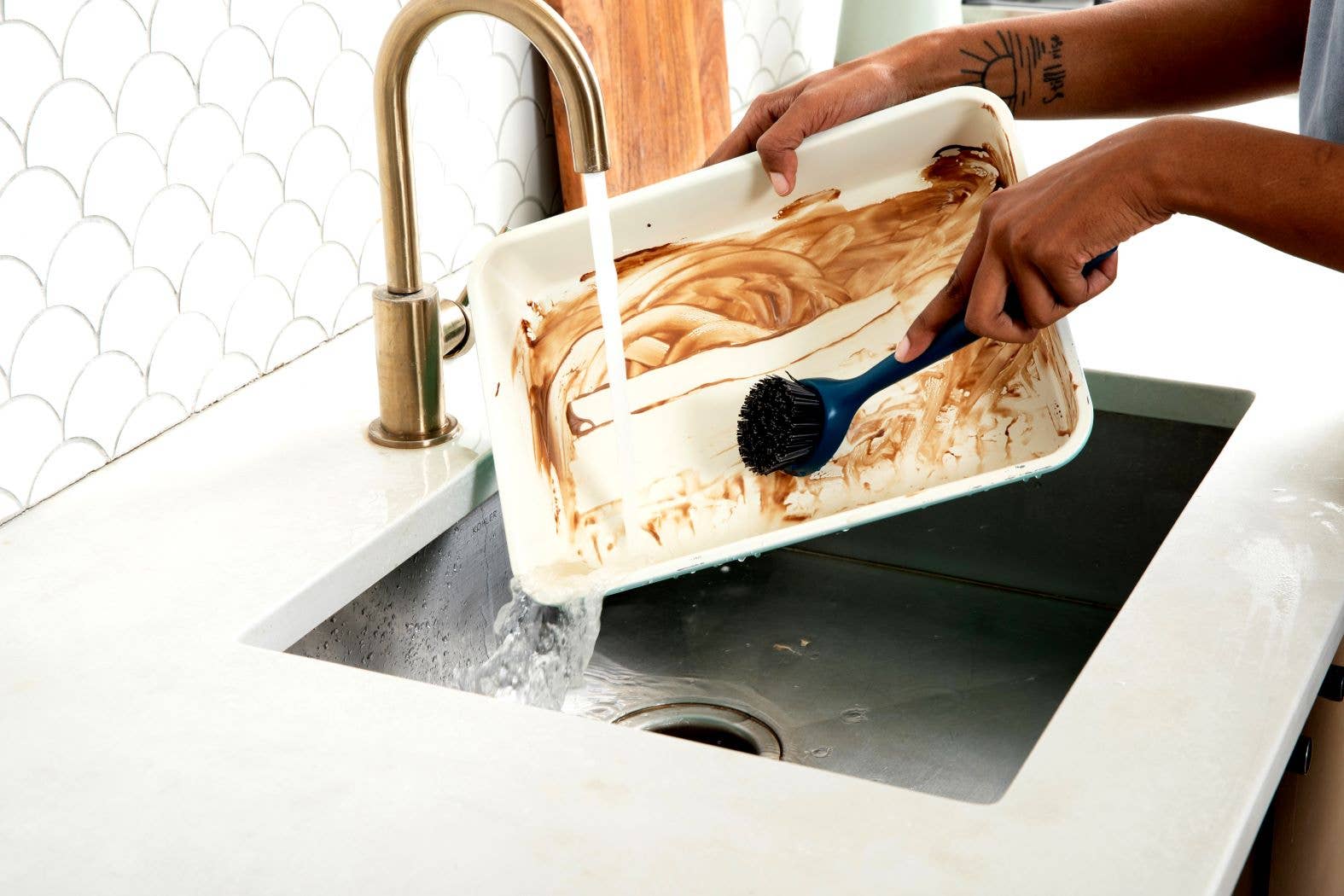 Full Circle Home - Wholesale Cleaning Brush - Clean Ocean - Heavy-Duty Dish Brush2