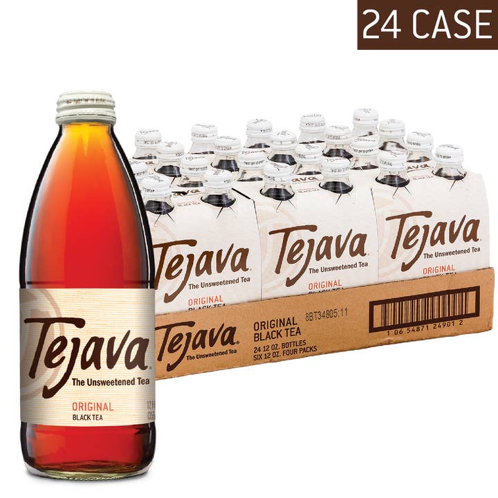 Crystal Geyser Water Company - Wholesale Iced Tea - Tejava Original Black Tea - 12oz 24 pack Glass Bottles1