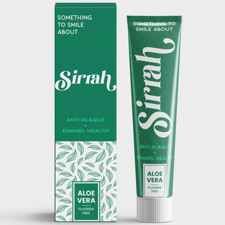 Aloe Vera Natural Toothpaste — 12-Pk (Fluoride-Free & Vegan) for wholesale by Sirrah