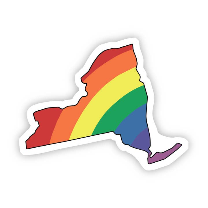 New York Rainbow Sticker for wholesale by Big Moods
