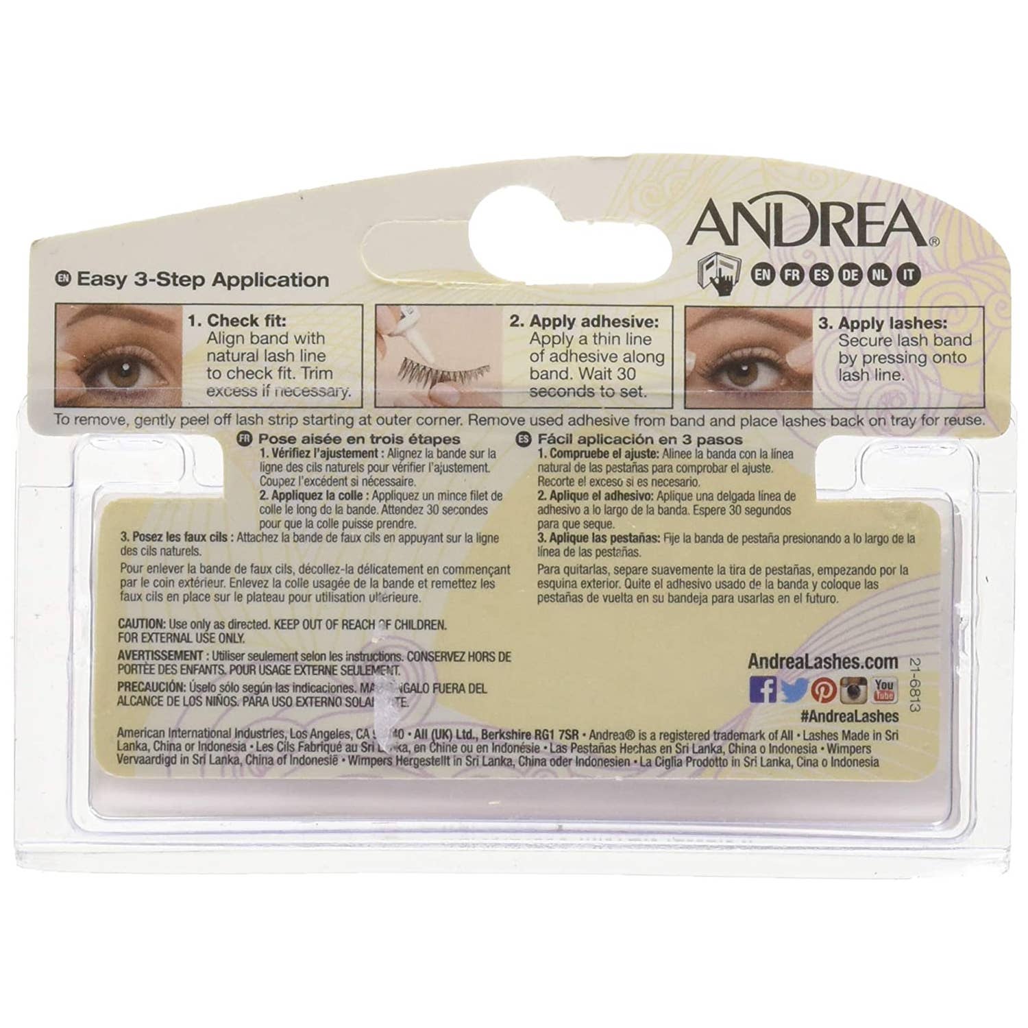 KT Supply - Wholesale False/Fake Eyelashes - Andrea Strip Lashes, 39 Black1