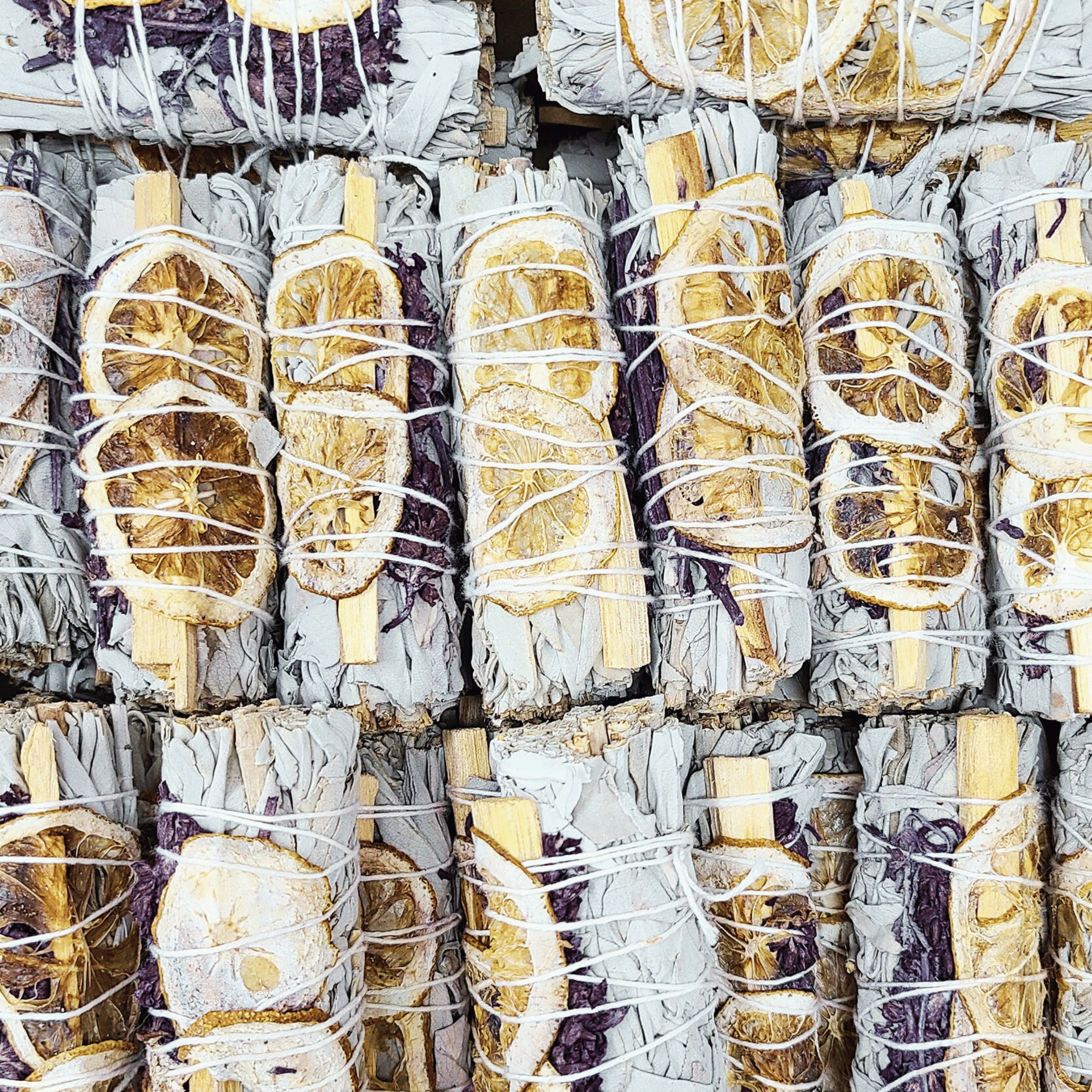 Orglamix - Vente Bâton de sauge - Sauge d'eau de Floride | Sauge blanche, lavande, citron et Palo Santo1