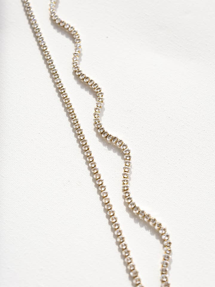 Henrietta Oval Tennis Necklace for wholesale by BELJOY