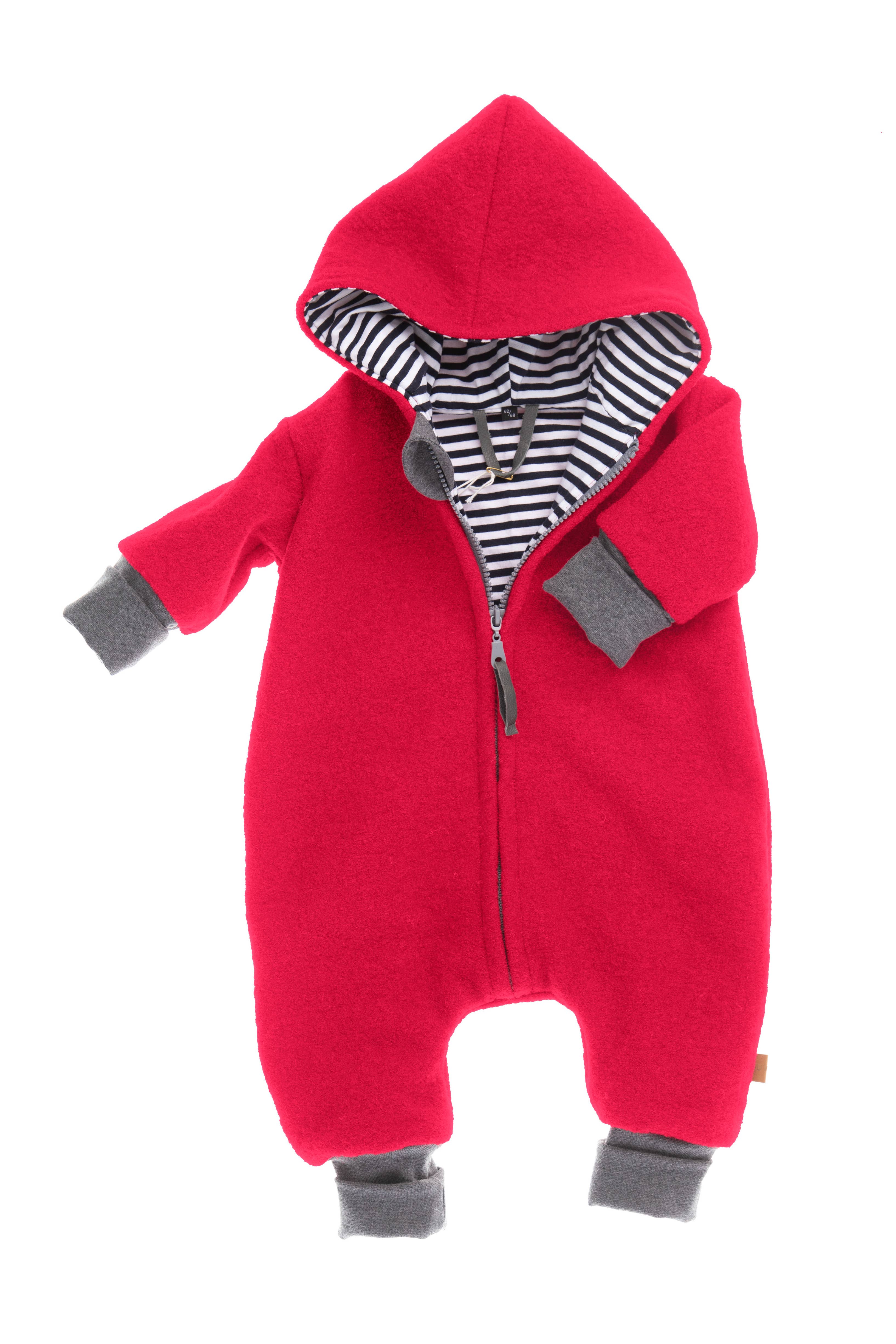 FRAUWPUNKT - Vendita all'ingrosso Tutina - Neonati - Tutina con zip Woolwalk (foderata)8