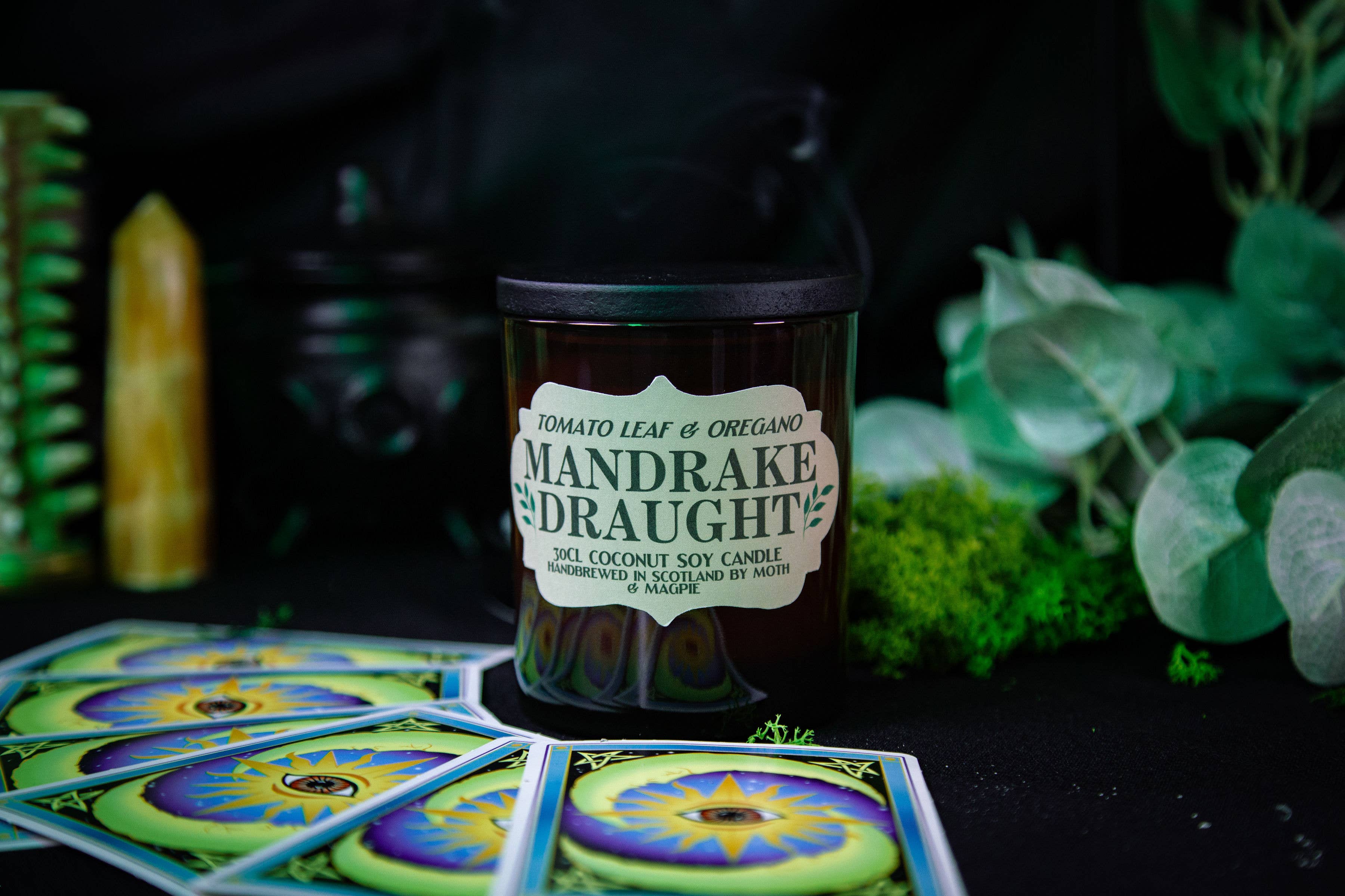 Moth & Magpie – wholesale Jar/filled candle – Mandrake Draught | Handmade 30cl Fantasy Candle0