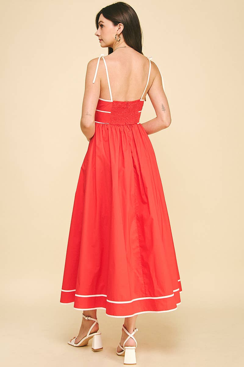 PINCH - Wholesale Dress - Women's - CONTRAST STRAP MAXI DRESS - 5828D23