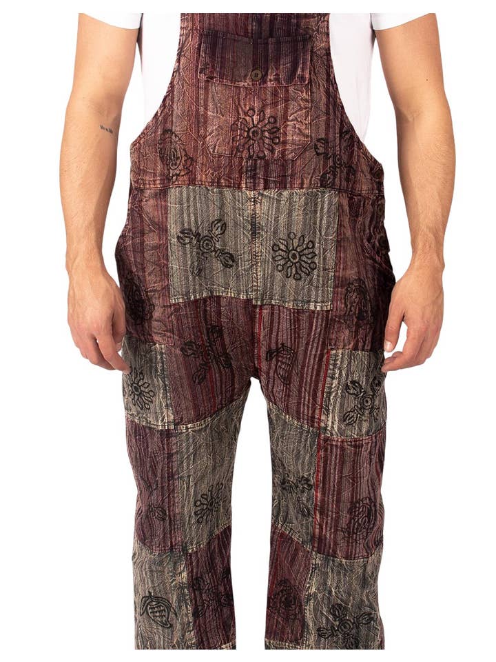 Kimago Look - Wholesale Overalls - Women's - Unisex Patchwork Boho Handmade Monkey | Kimago4