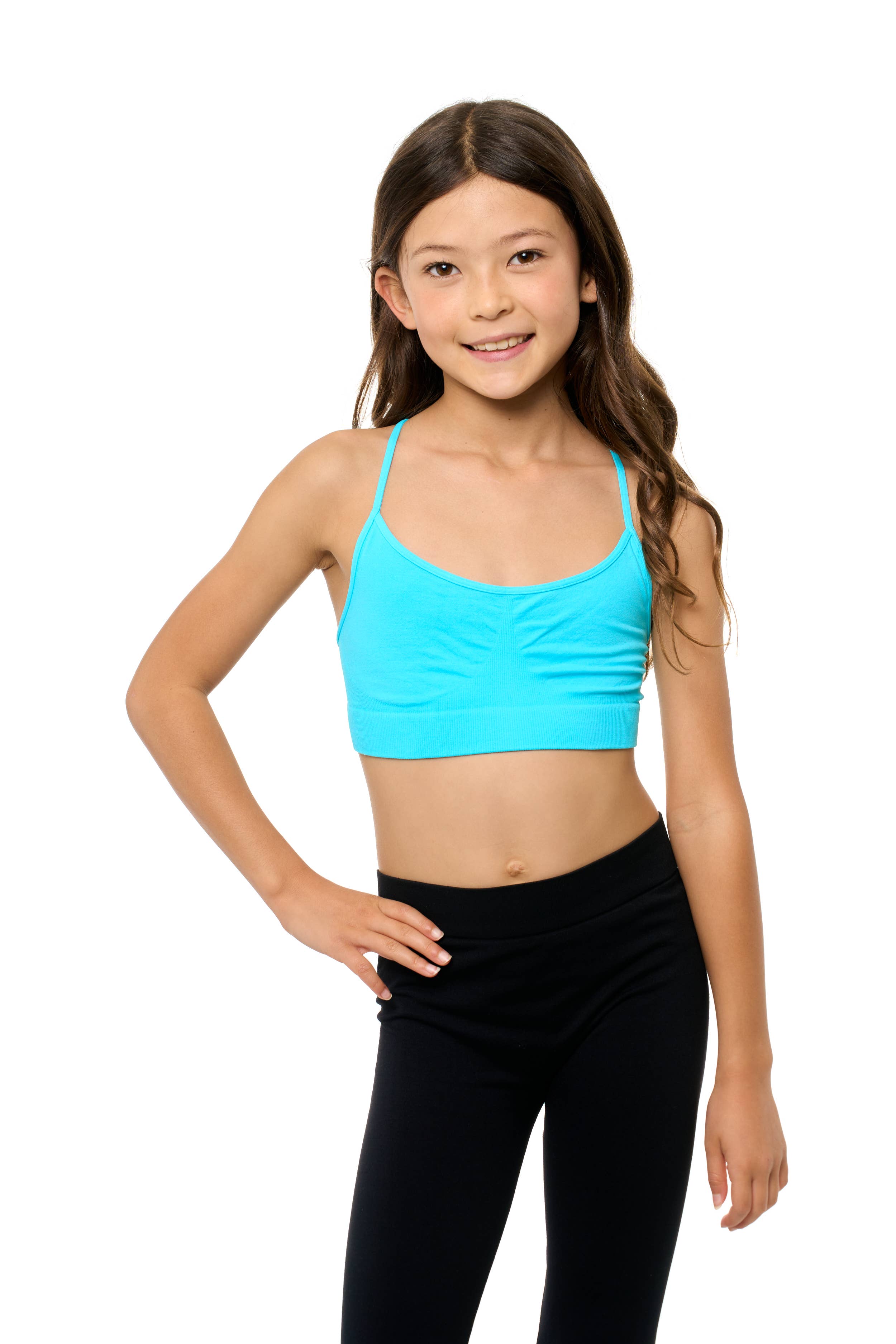 Malibu Sugar - Vendita all'ingrosso Intimo - Bambini - Reggiseno Racerback Cami Ragazze Taglia Unica15