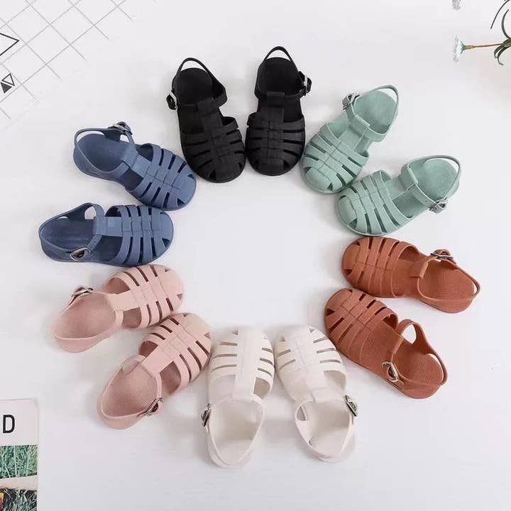 Sandalias de gel flexibles para niños con puntera amplia – estilo romano para venta al por mayor de Ozznek Children’s Footwear & Apparel Brand