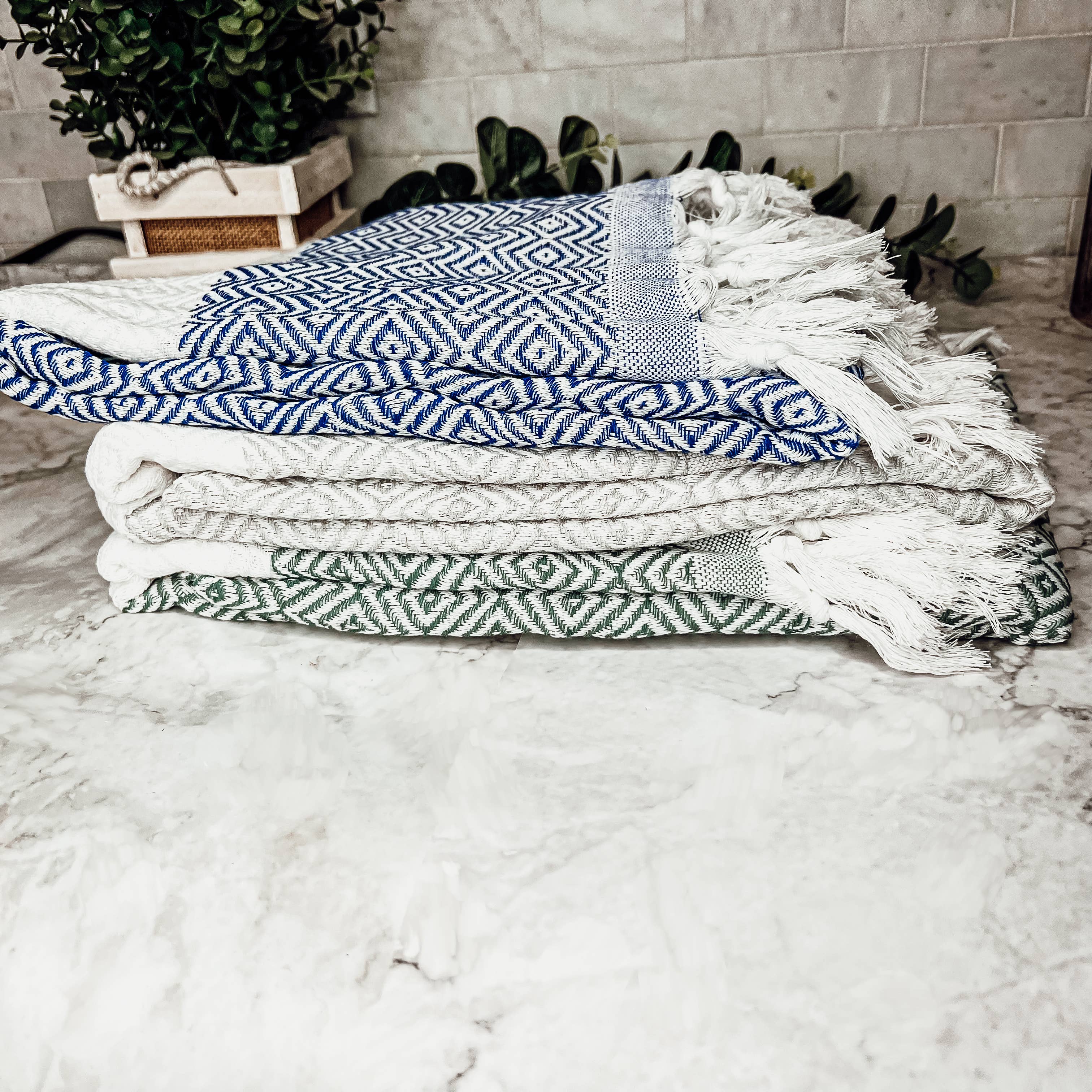 Gia Roma - Vente Serviettes de bain - Serviettes turques Grandes serviettes 100% coton | 40 x 70 « | 200 g/m²22