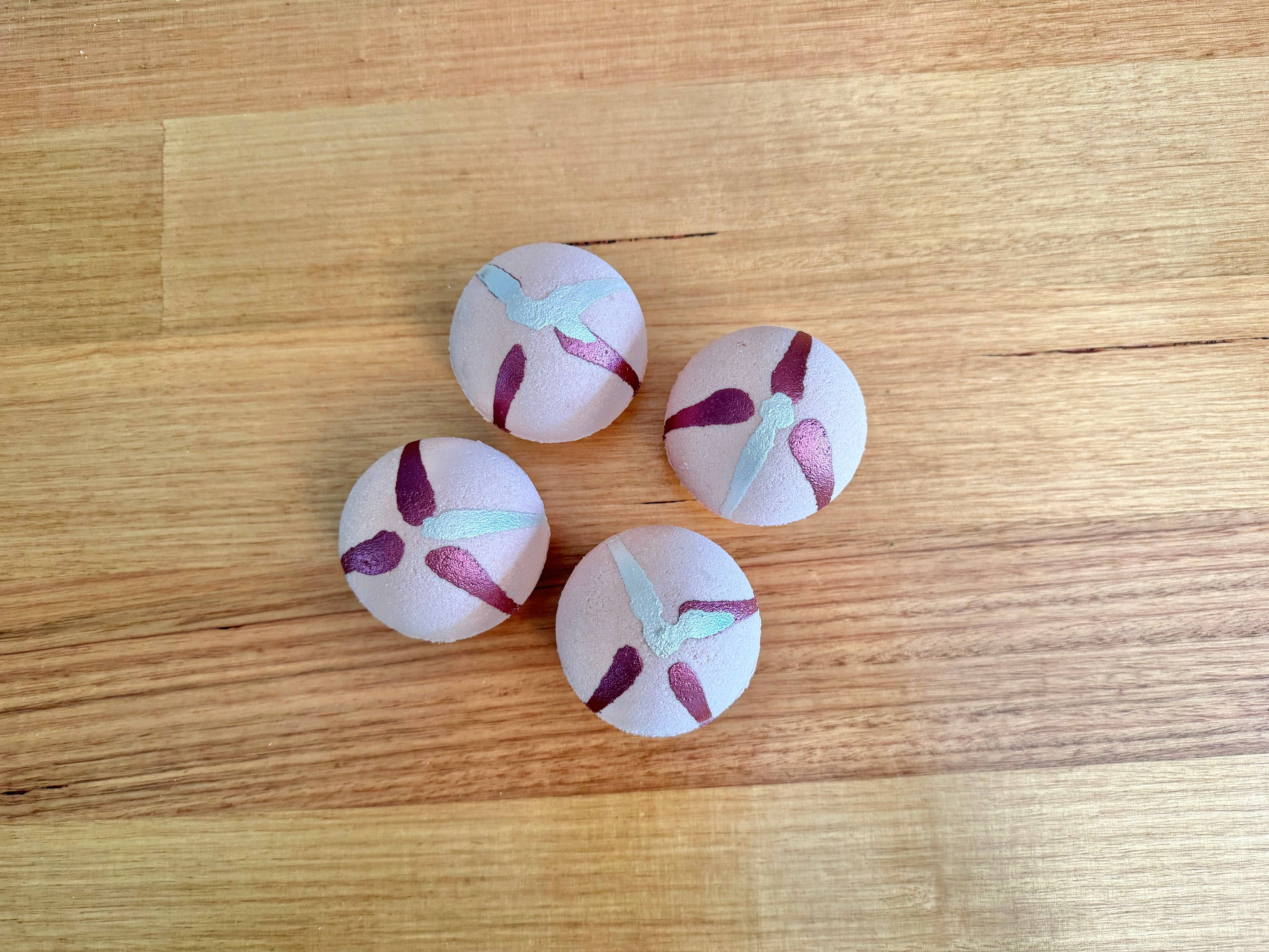 Suave Soaps - Vente Bombe de bain/poudre effervescente pour le bain - Bombe de bain faite main au lait de chèvre à la framboise noire et à la vanille2