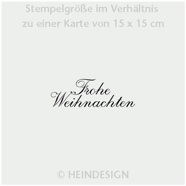 Heindesign - Vendita all'ingrosso Timbro in gomma/decorativo - Timbro: Buon Natale · Testo in tedesco