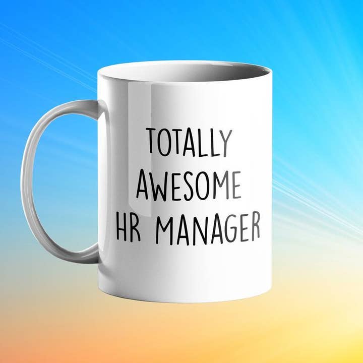 Totally Awesome HR Manager Gift Mug for wholesale by Prickly Cards
