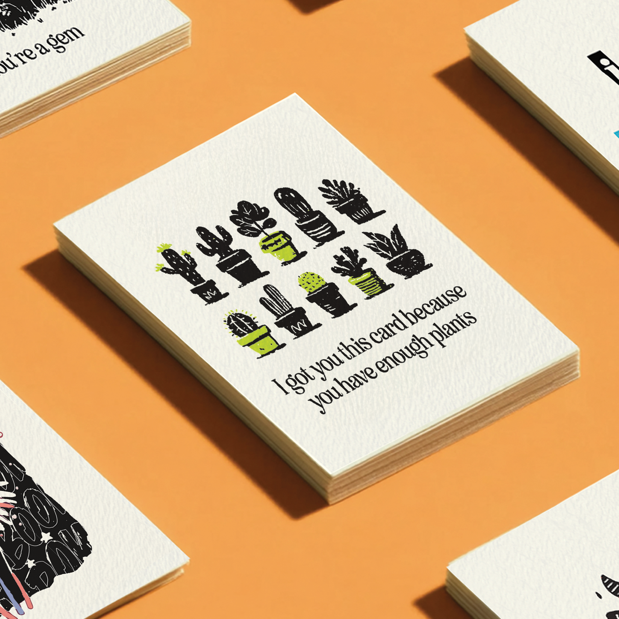 Petty Paper Studio - Wholesale Everyday Greeting Card - Funny Plant Lover Gag Gift - A2 Greeting Card7