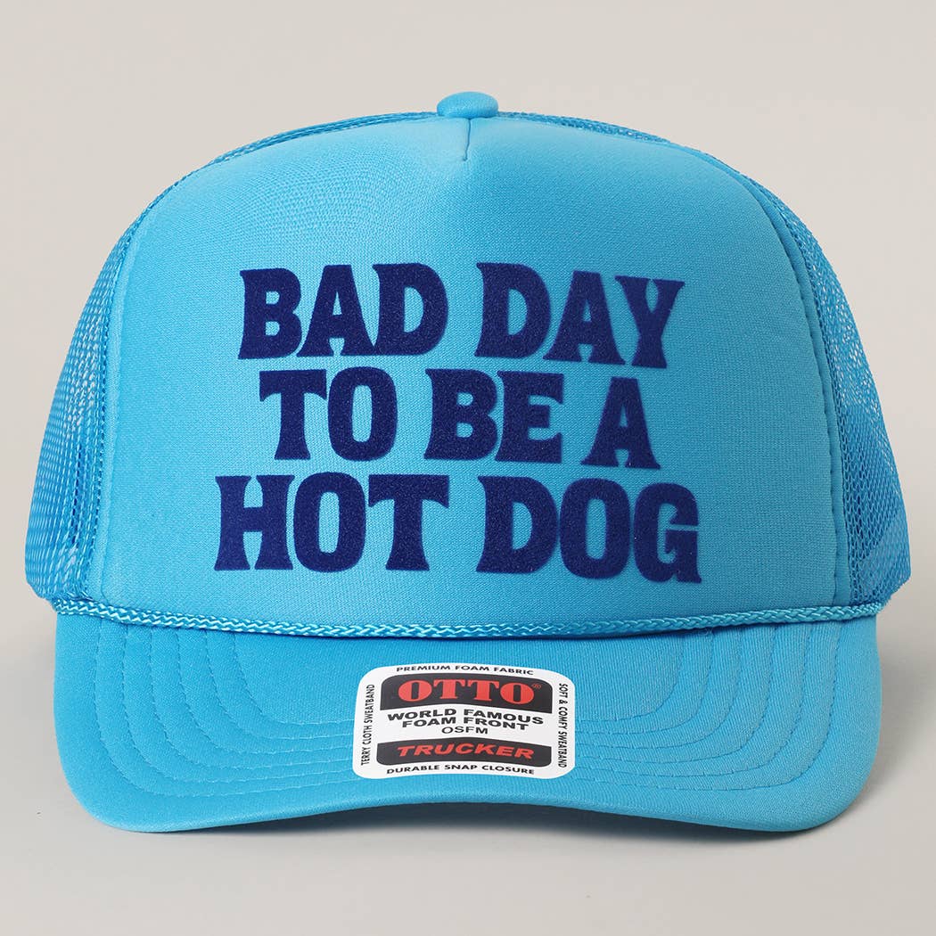 Fashion City - Wholesale Trucker Hat - Women's - BAD DAY TO BE A HOT DOG Mesh Back Foam Trucker2