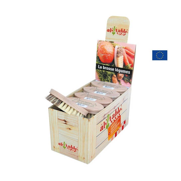 Ecodis - Grand Beau – Engroshandel Rengøringsbørste – Sæt med 20 grøntsagsbørster til display0