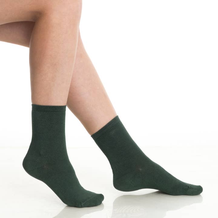 Bambooven - Wholesale Socks - Women's - Women’s Bamboo Crew Socks-Super Soft, Odor Free 3-Pack 14