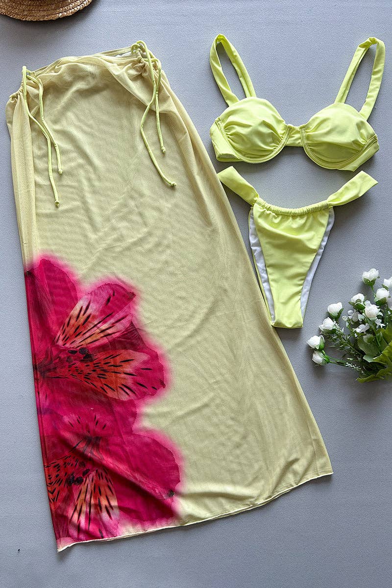 LJUSGUL Elegant tvådelad strandset för wholesale på Faire3