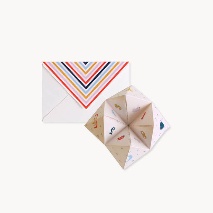 UWP Luxe - Wholesale Encouragement Card - Cootie Catcher Pop-Up Card