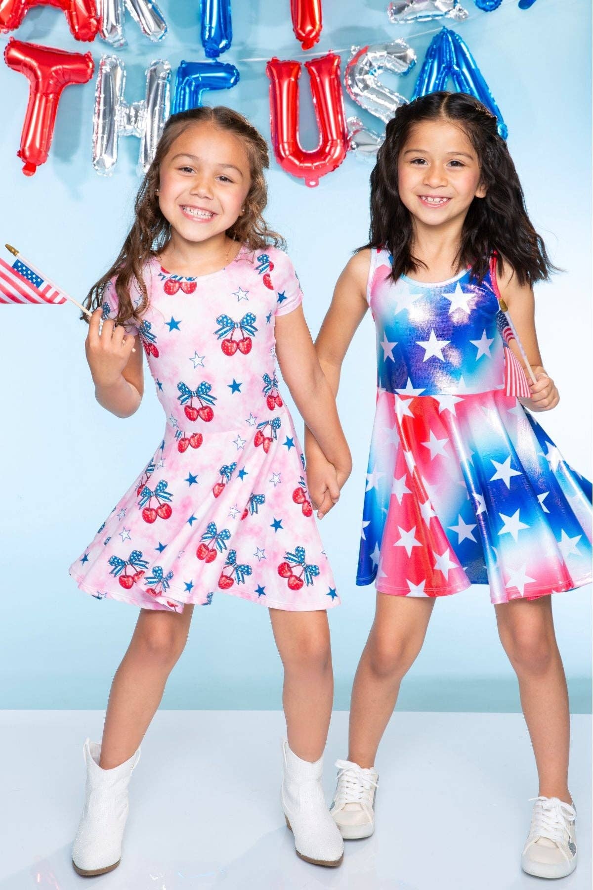 PixieLane - Wholesale Dress - Kids - Glitter Tank Super Twirl Dress37