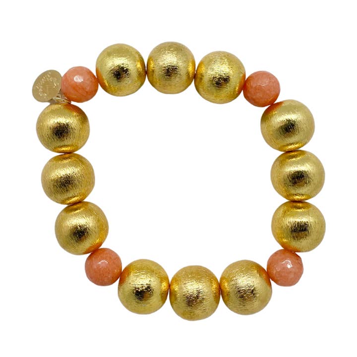 Pulsera Pamela Gold & Mandarina para venta al por mayor de M Donohue Collection