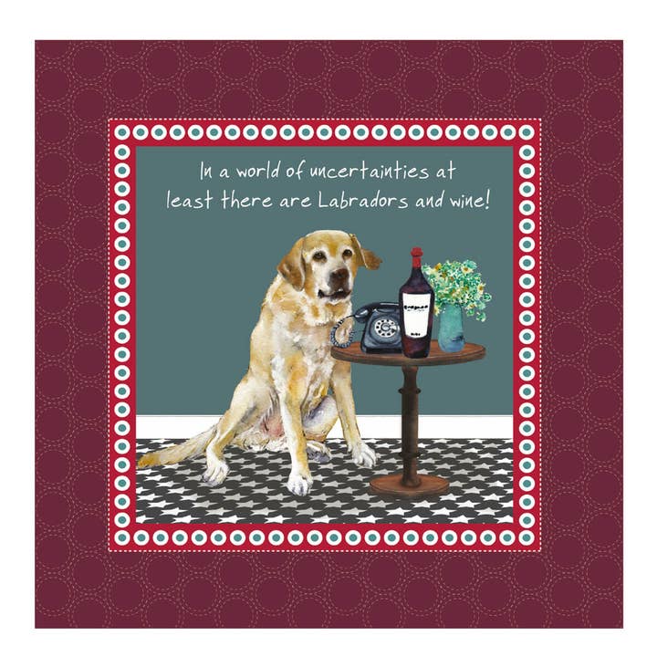 Panno per la pulizia delle lenti Labrador per la vendita all'ingrosso da parte di The Little Dog Laughed