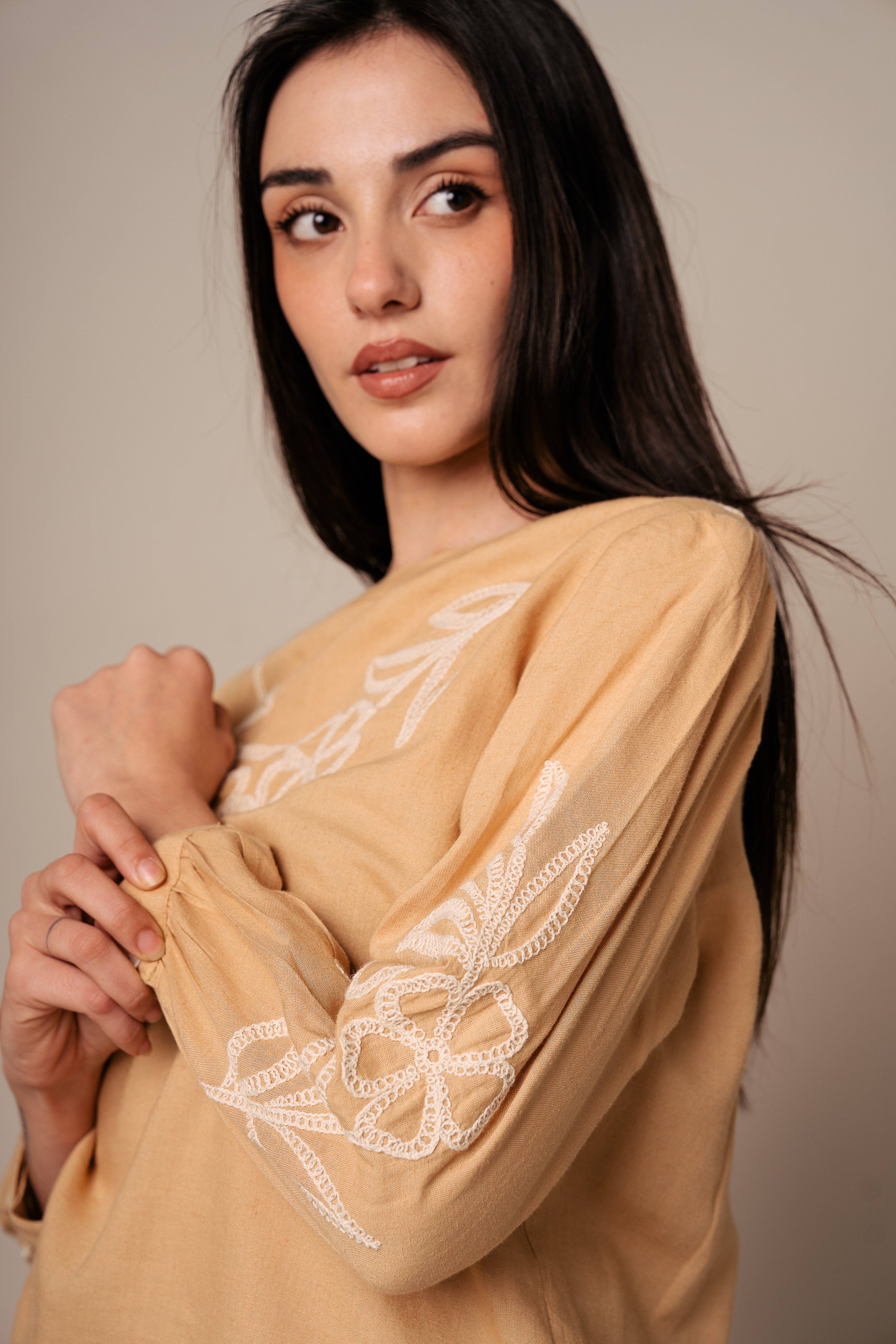 Kapda Casa – Blusa - Mulher por atacado – Blusa Moss - Castanho