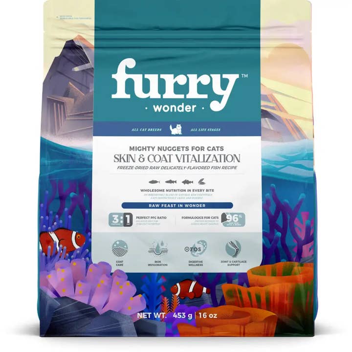 Skin & Coat Vitalize Freeze-Dried Raw Cod & Chicken Recipe for wholesale by FURRY WONDER