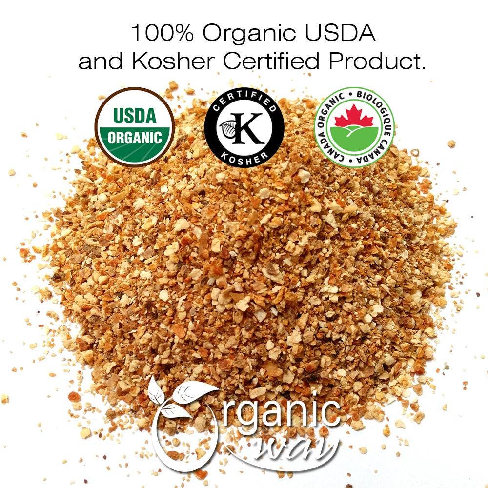 Organic Way LLC – Fruta seca/desidratada por atacado – Casca de Laranja Orgânica Cortada e Peneirada8