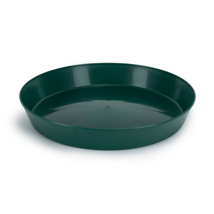 Plant Saucers -Hunter Green Plastic for wholesale by Austin Planter