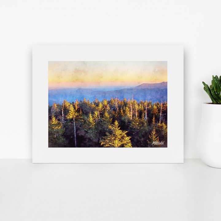 Junior Art Prints, Smoky Mountains, uit Clingmans Dome voor wholesale door G.O.A.T House of Creative