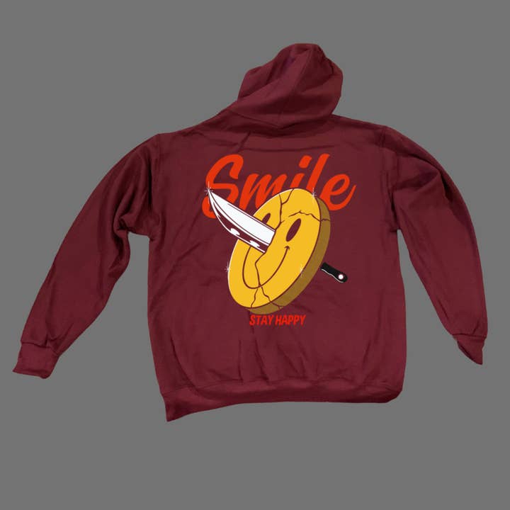 Smile hættetrøje for engroshandel hos Happy H0use Apparel