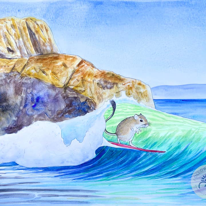 Impression d'art "Rat-kangourou géant" pour la vente par Follow the Sun