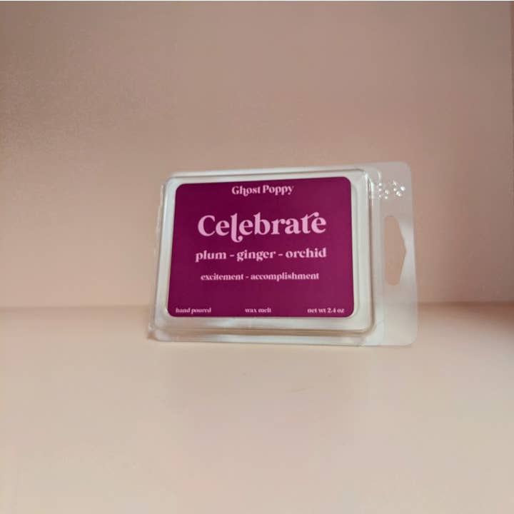Celebrate Wax Melt per la vendita all'ingrosso da parte di Ghost Poppy