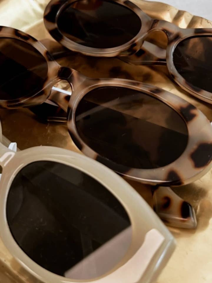 Sunglasses in Tortoise Print for wholesale by November’s Eve Jewelry