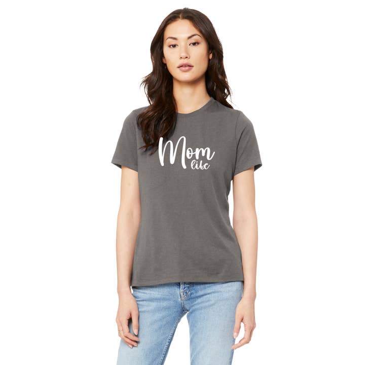 MOM LIFE BELLA+CANVAS Women's Relaxed Jersey Tee for wholesale by QuistDesignsCo