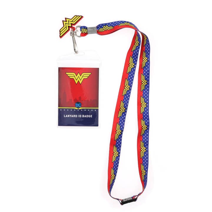 DC Wonder Woman Wrap-Around Logo Lanyard for wholesale by Toynk