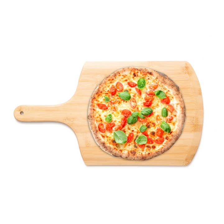 Fox Run Brands – Cortador de pizza por atacado – Casca de Pizza Bamboo Bamboo, Pizza Pizza 18"5