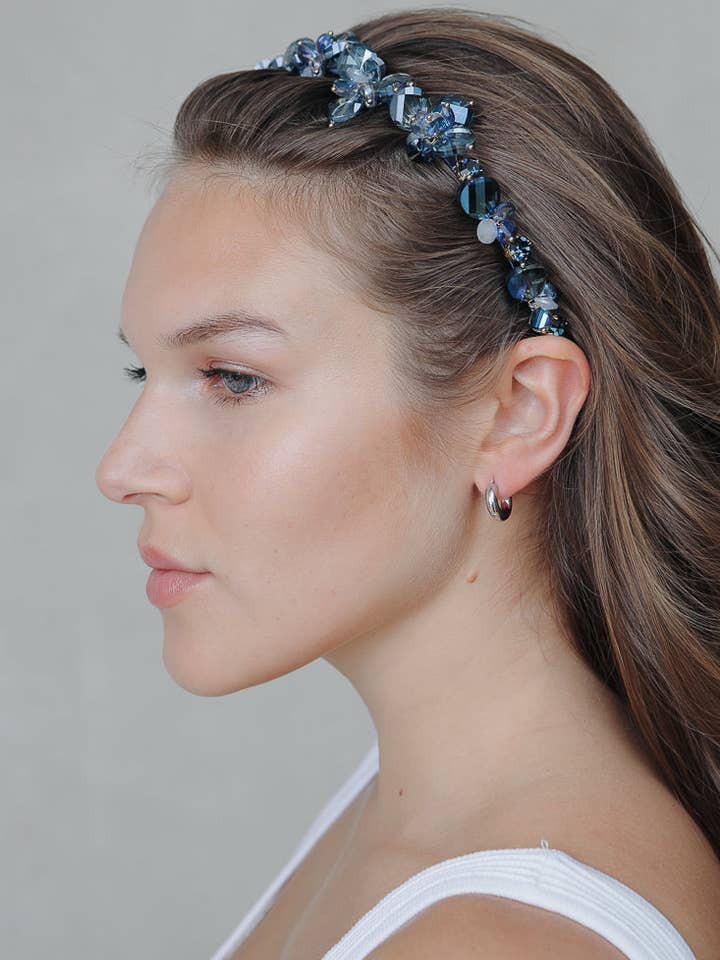 LUXURY PETAL CRYSTAL HAIRBAND for wholesale by limlim