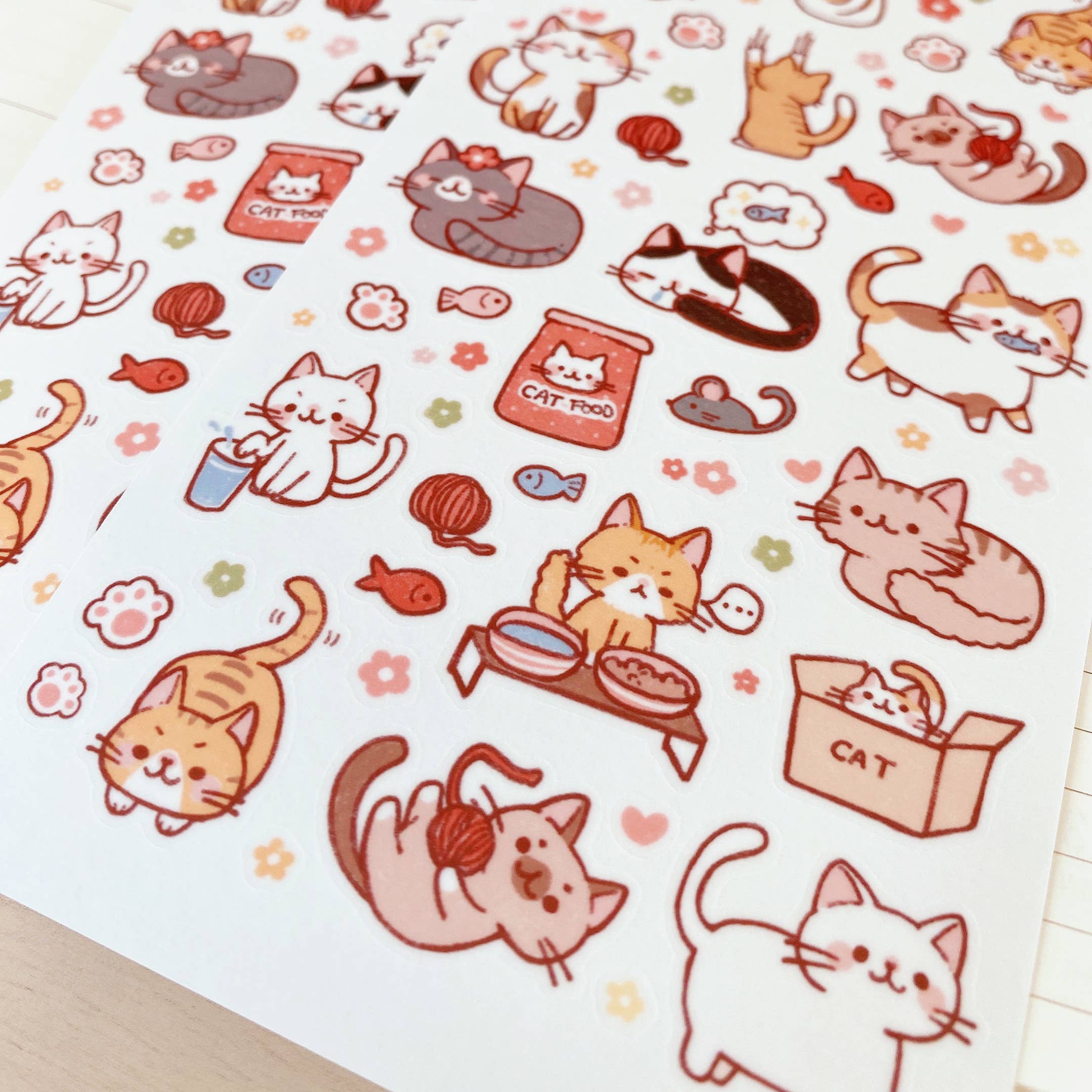 Cherry Rabbit - Wholesale Sticker - Cat Party Sticker Sheet no.0373