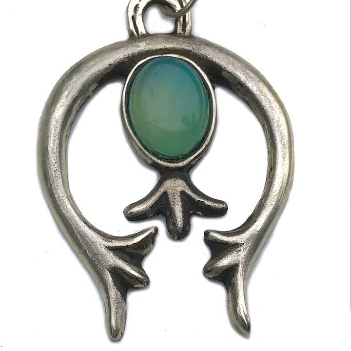 Naja Necklace | Crescent Necklace in Sterling Silver for wholesale by Hi Octane | SilverBotanica