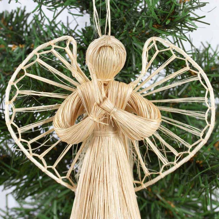 Factory Direct Craft - Wholesale Doll - Kids - 6" Abaca Straw Cone Angel