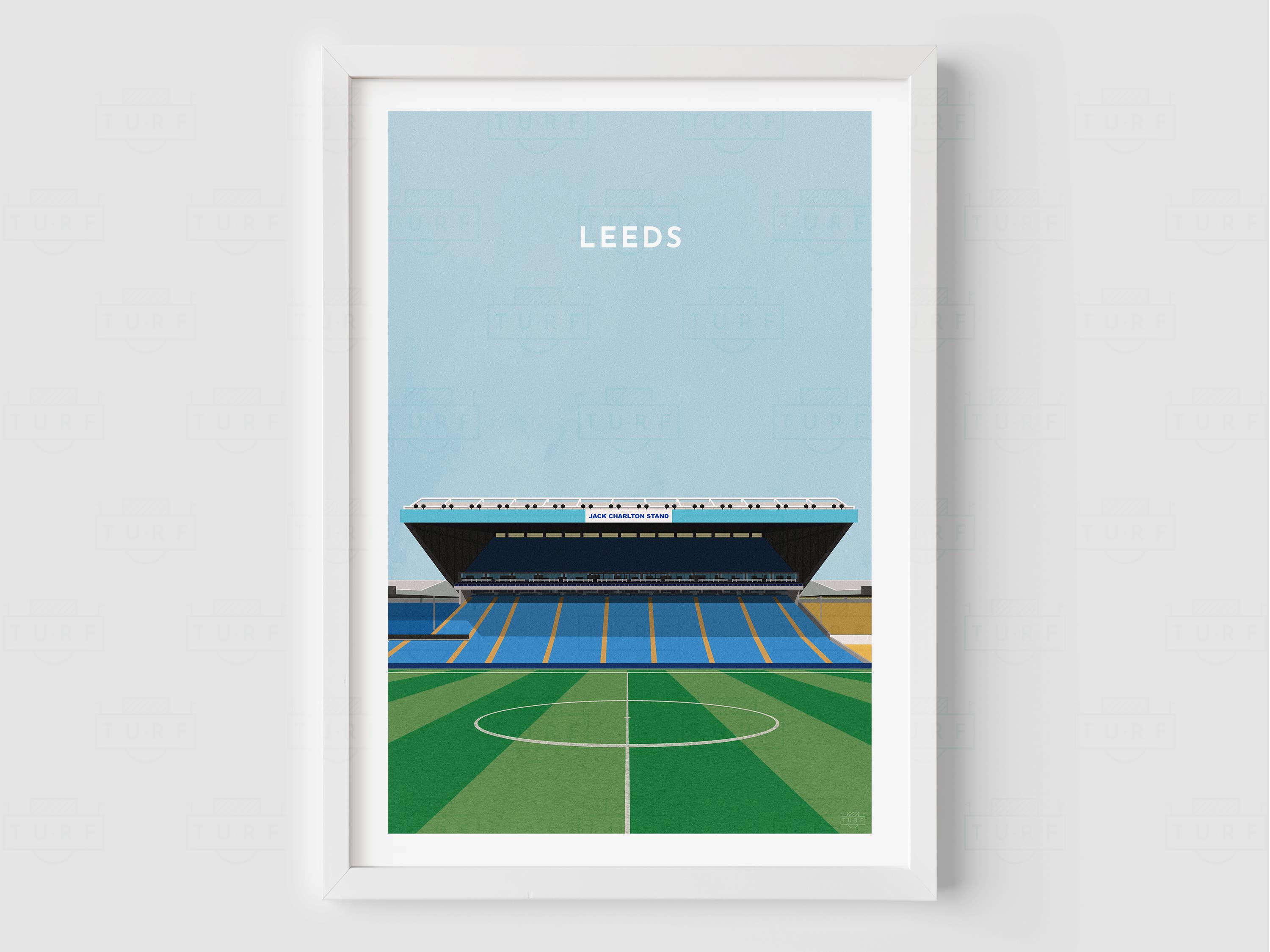 Turf Football Art – wholesale Art print – Any Football Stadium - Contemporary Illustrated Art Print8