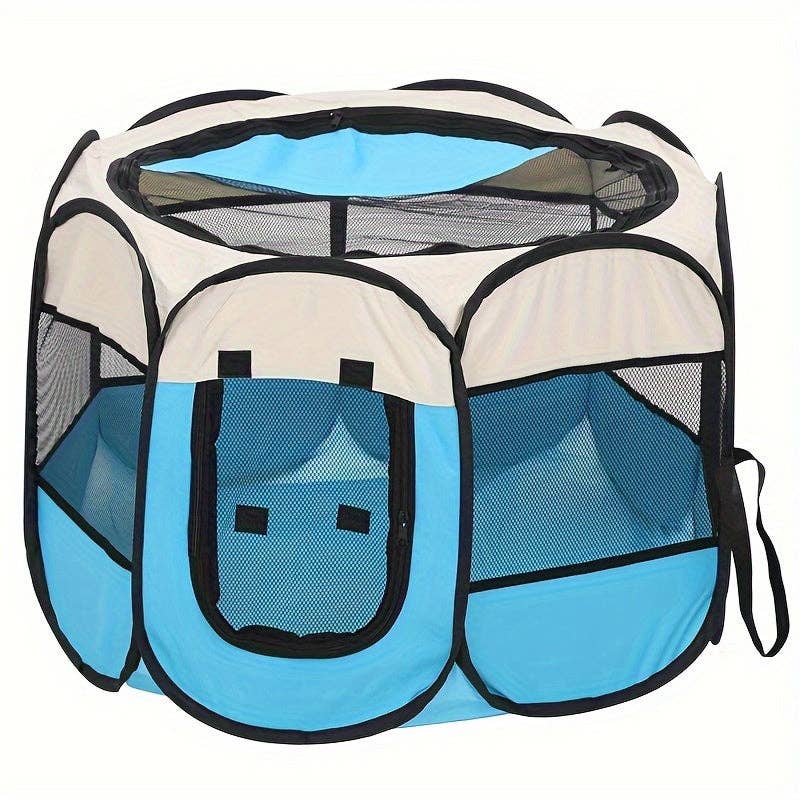 DIYSTORE - Wholesale Pet Play Tunnel - Dog - [Portable Pet Playpen] Portable Foldable Octagon Pet Playpen - Indoor Playpen for Dogs, Cats, And Rabbits, Small animals1